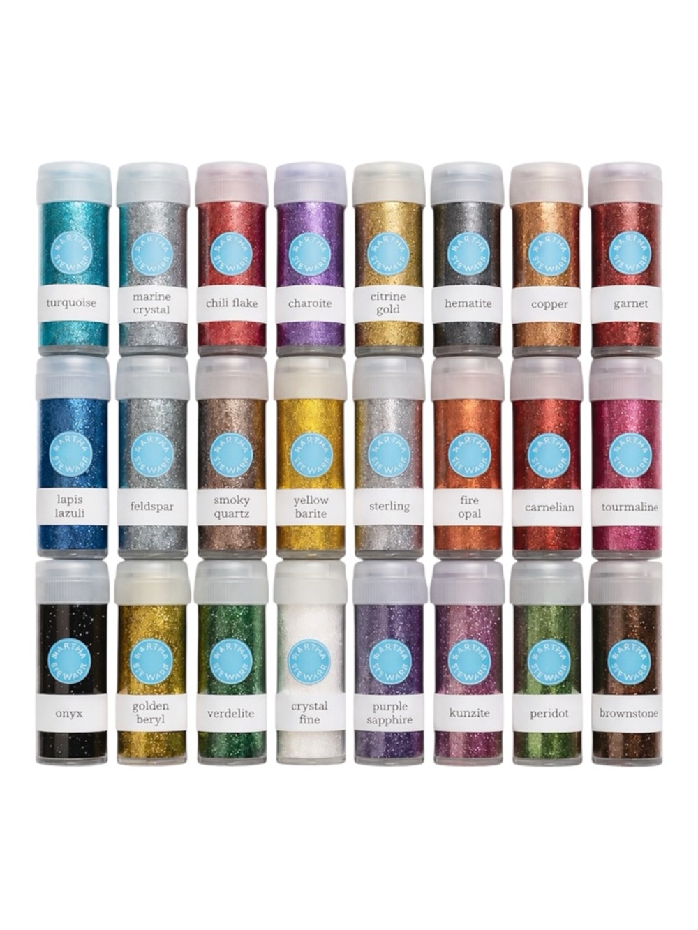 MARTHA STEWART FINE GLITTER 24PK - BRAND NEW, NO BOX